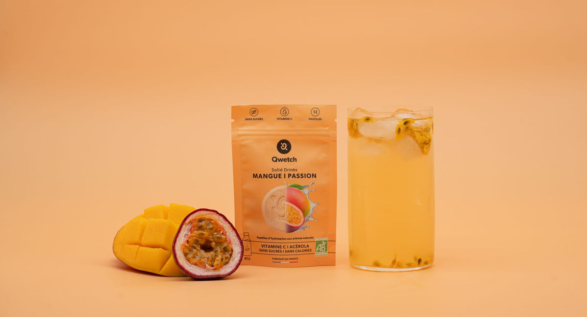 eau aromatisée mangue