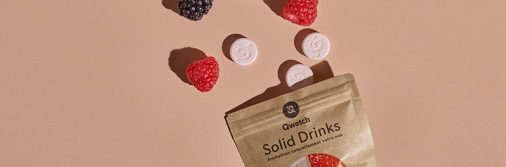 MINIMIZE YOUR IMPACT WITH QWETCH SOLID DRINKS