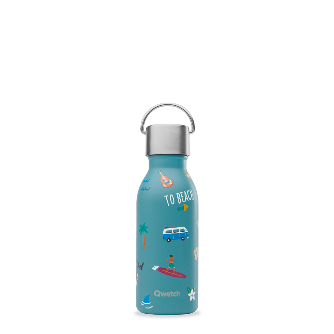 Bouteille Isotherme Marinière Bleue 500 Ml Qwetch - Ambiance & Styles