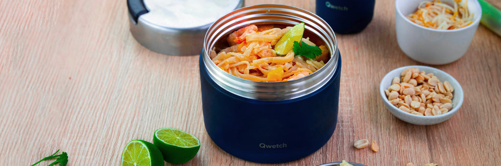 Recette - pad thaï crevettes et gyozas aux légumes