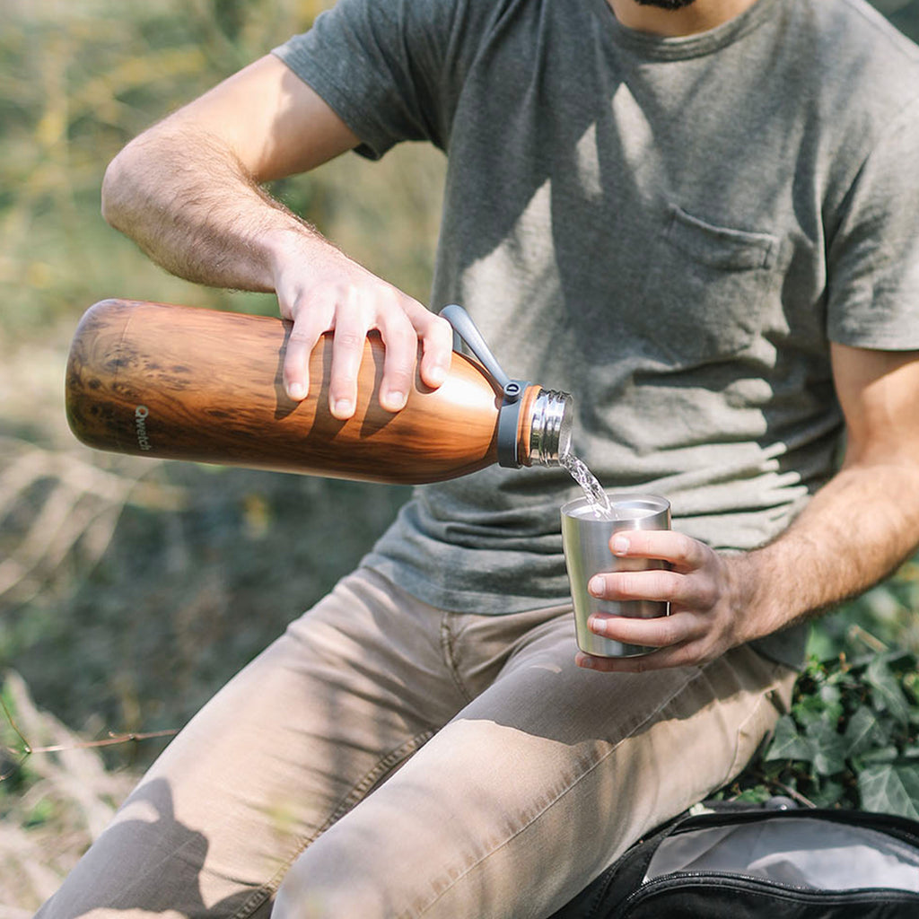 Isotherme Flasche - Titan Wood