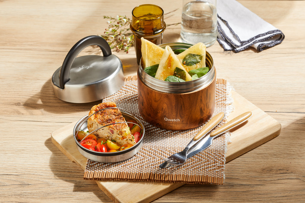 Insulated Lunchbox handle - Wood