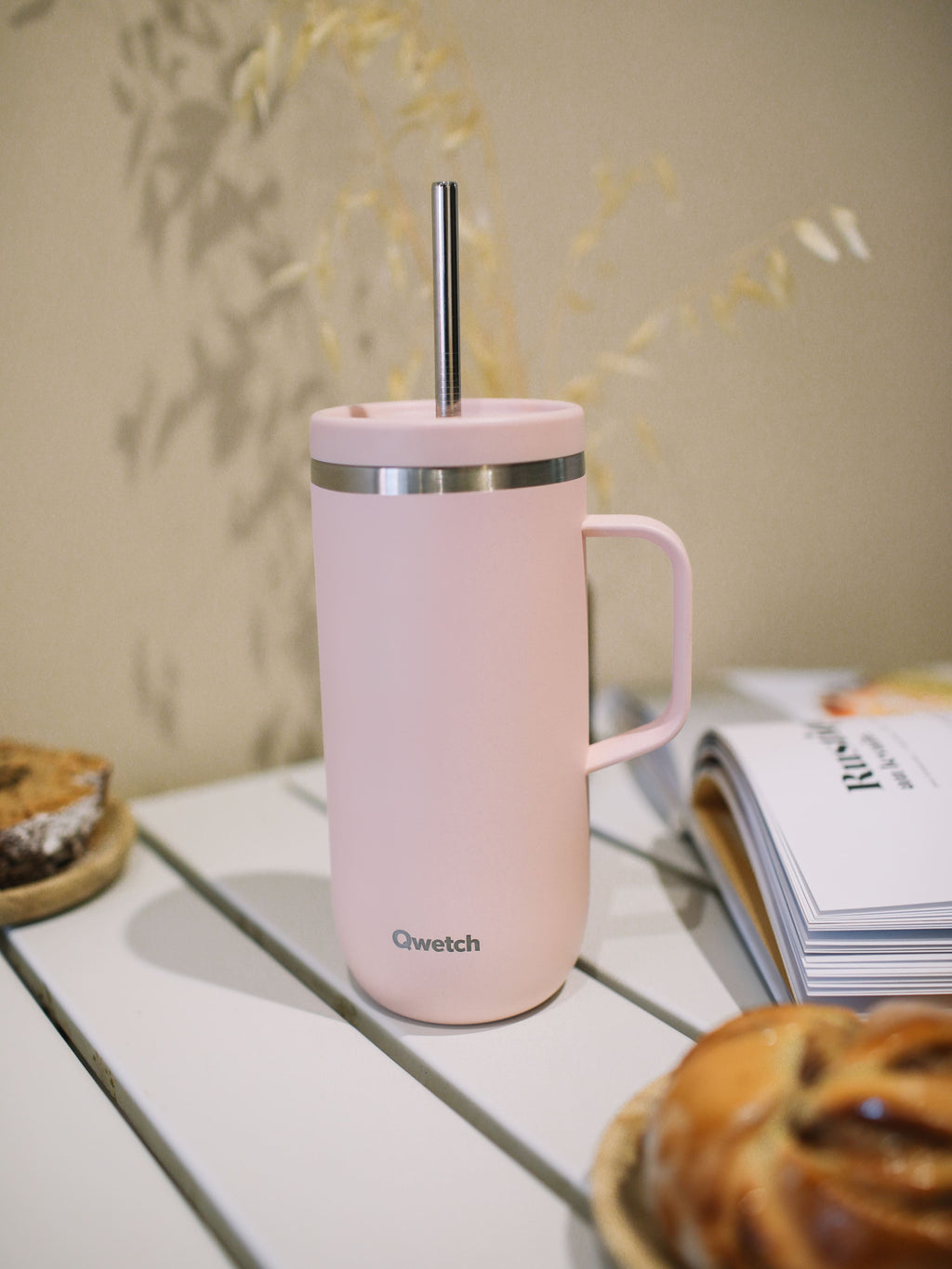 Isotherme Cold Cup mit Henkel - Pastel Rosa
