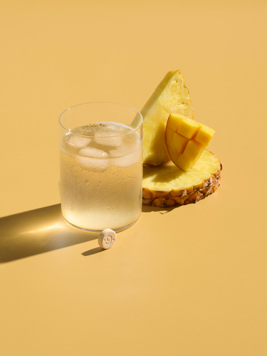 Bundle Solid Drinks Pineapple Mango Cold Cup with Handle Pastel Blue