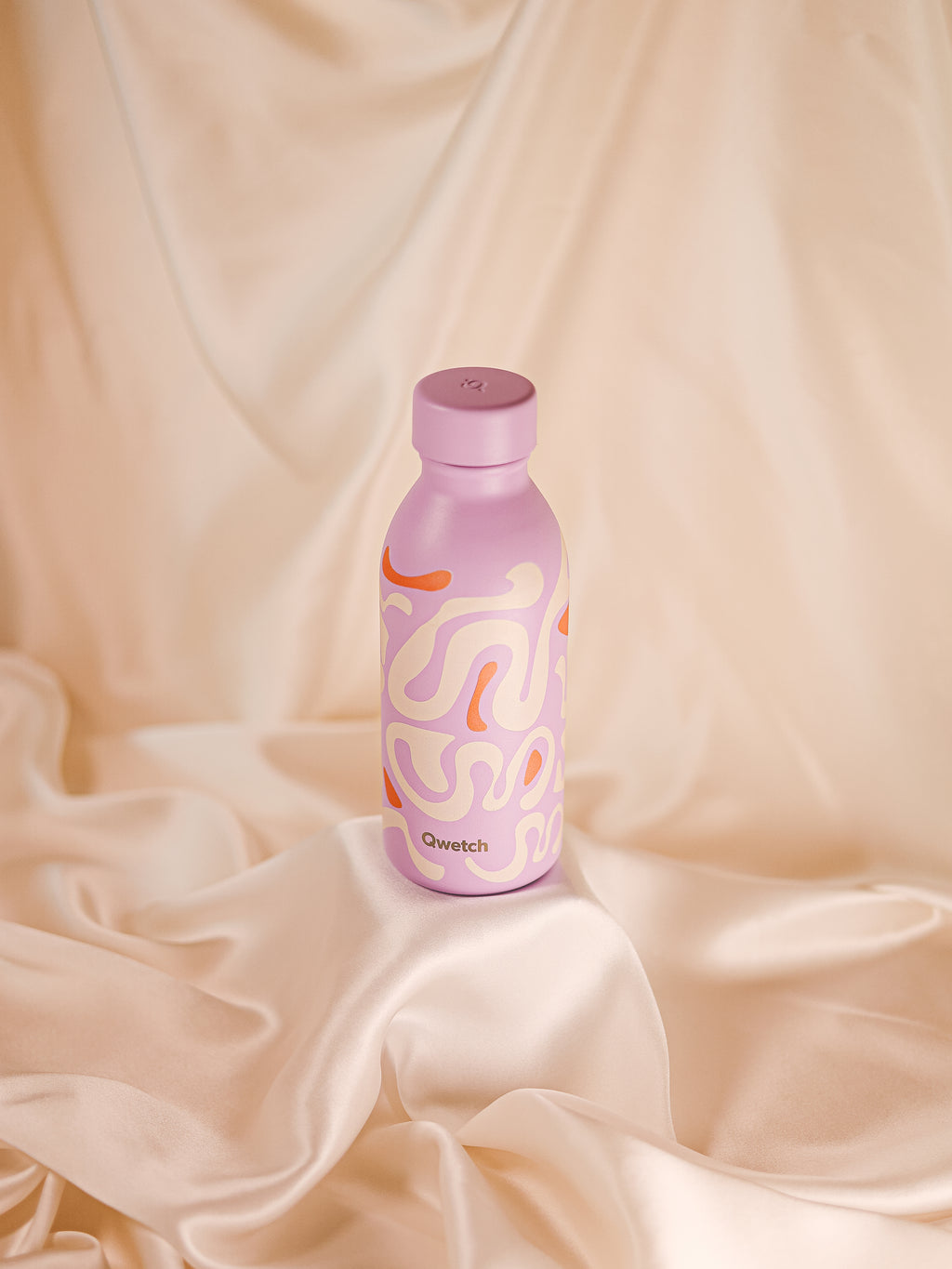 Isotherme Flasche - Icon Waves Lavendel