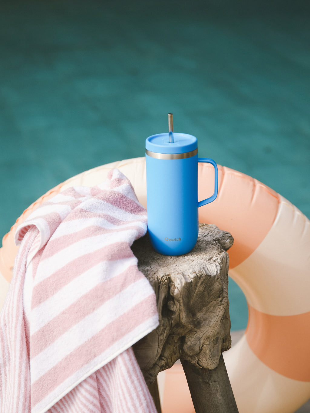 Cold Cup isotherme avec Anse - Pop Azur