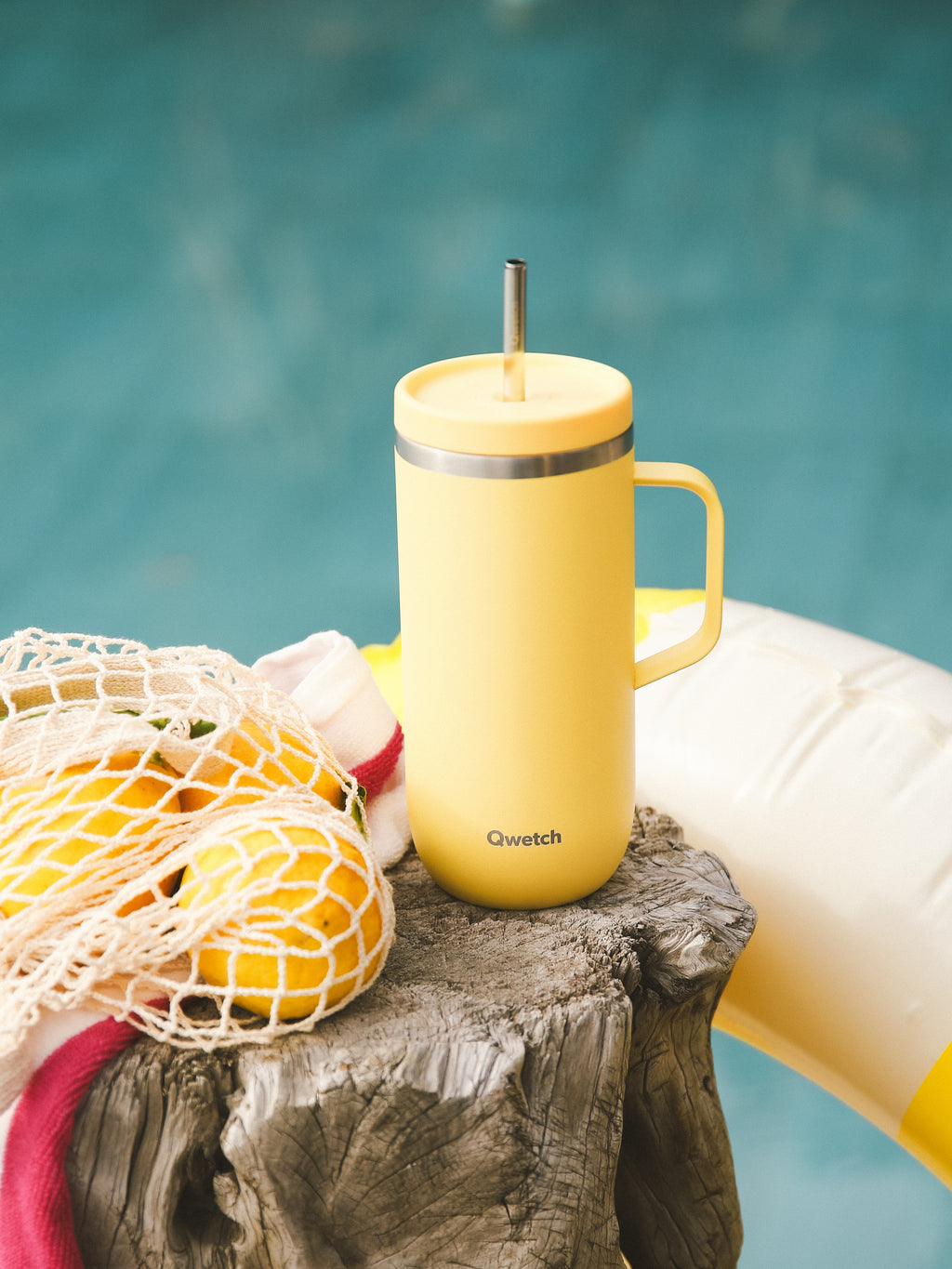 Cold Cup isotherme avec Anse - Pastel Citron