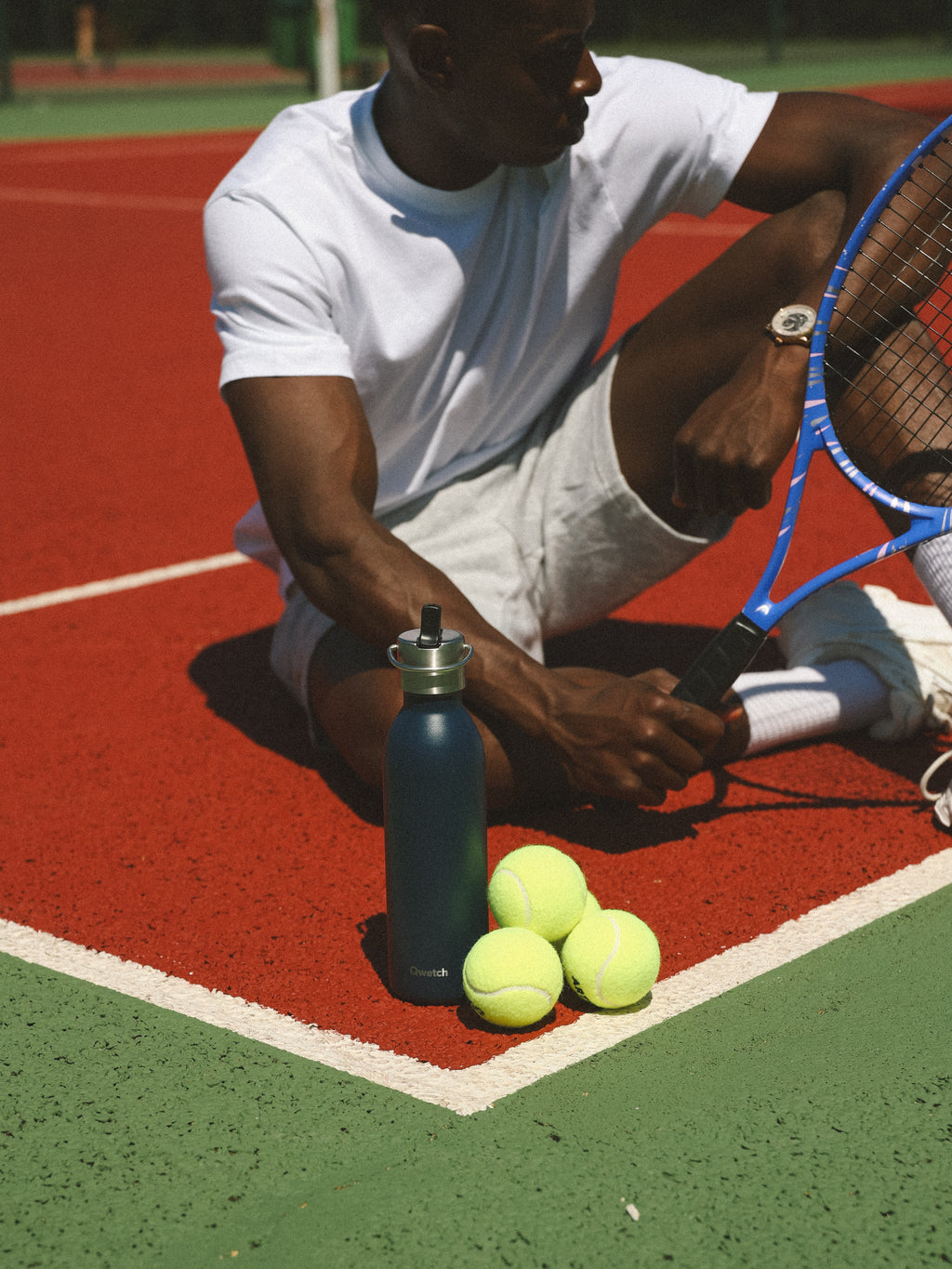 Botella isotérmica - Active Matt Azul Tapa Deportiva