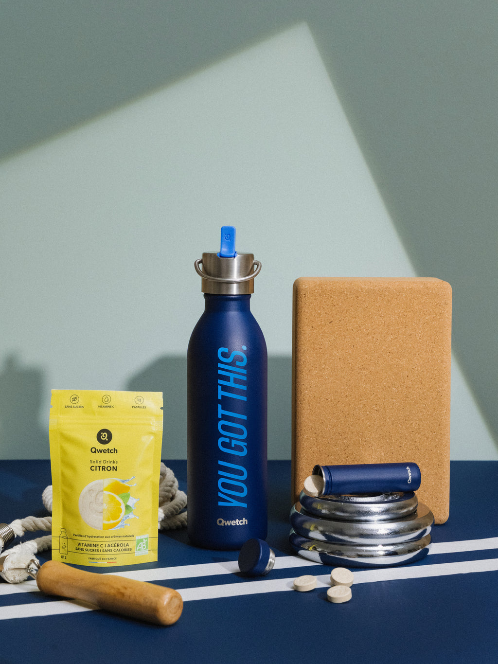 Bouteille isotherme - Active Level Up Bleu