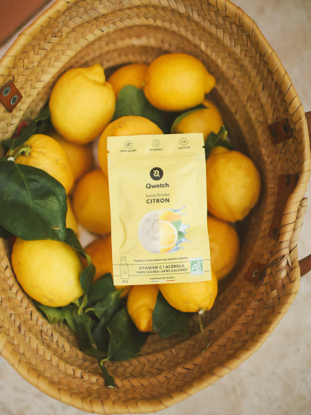 Bundle Solid Drinks Lemon & Travel Cup Kaki - Qwetch