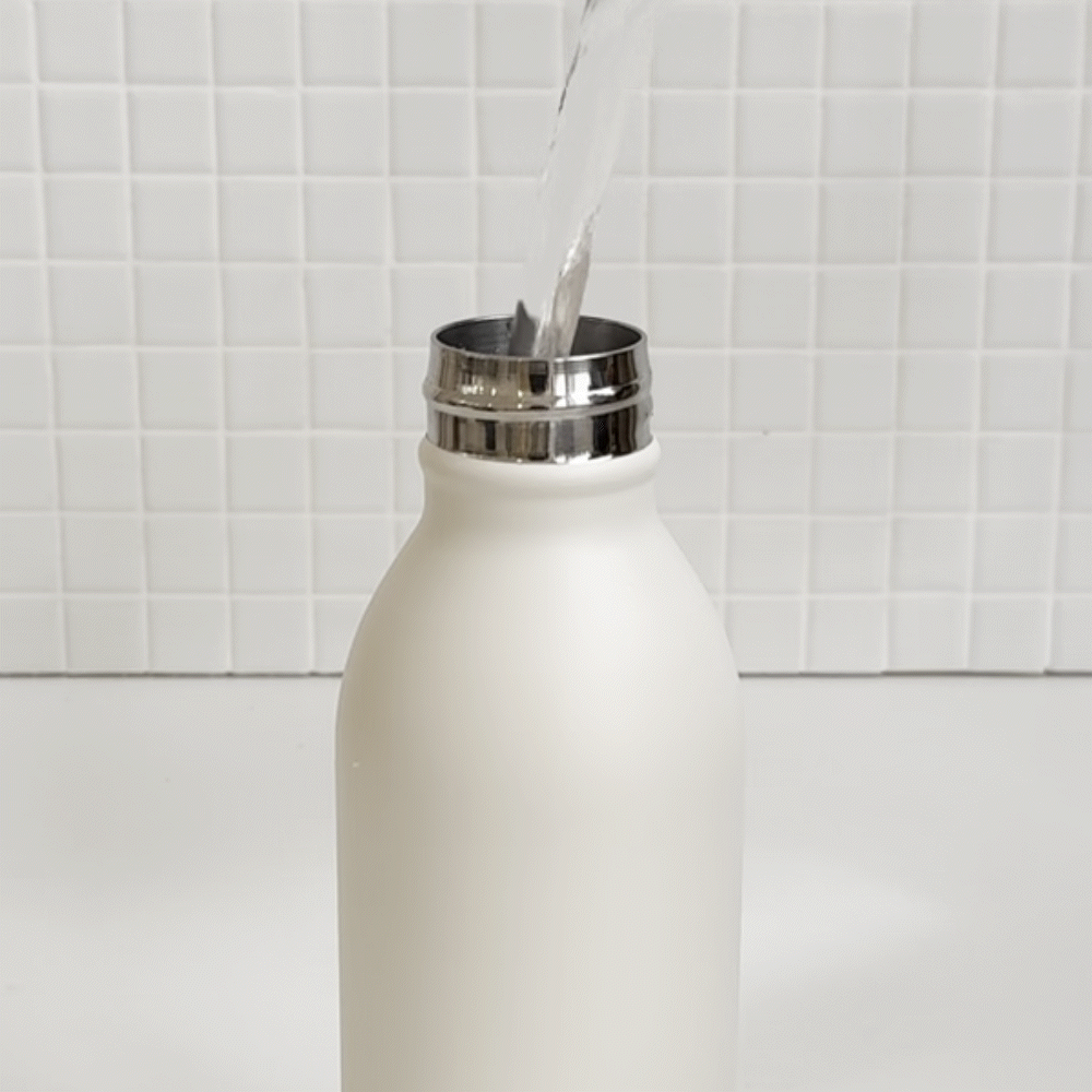 <br>1. Füllen Sie Ihre Flasche mit kaltem Wasser