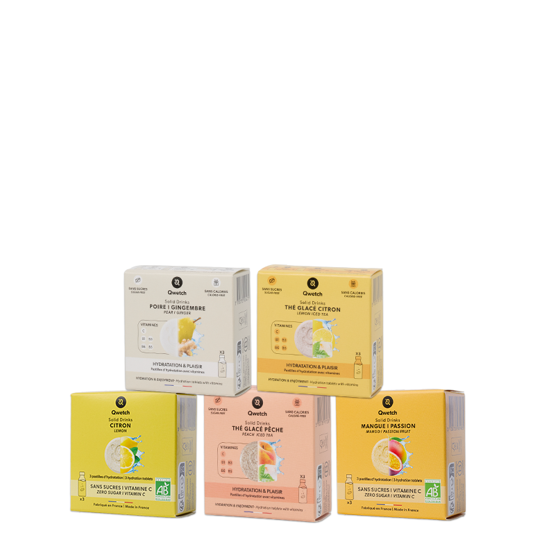 Kit Découverte Solid Drinks 3 pastilles - 5 saveurs