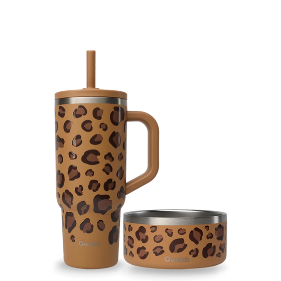 Kit Wild Camel - Travel Cup leak-proof lid & Pet Bowl