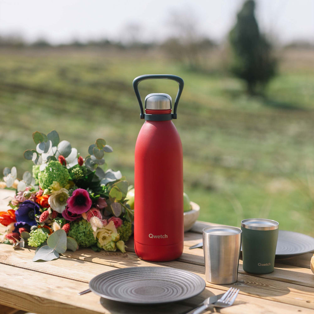 Insulated bottle - Titan Matt Cardinal Red