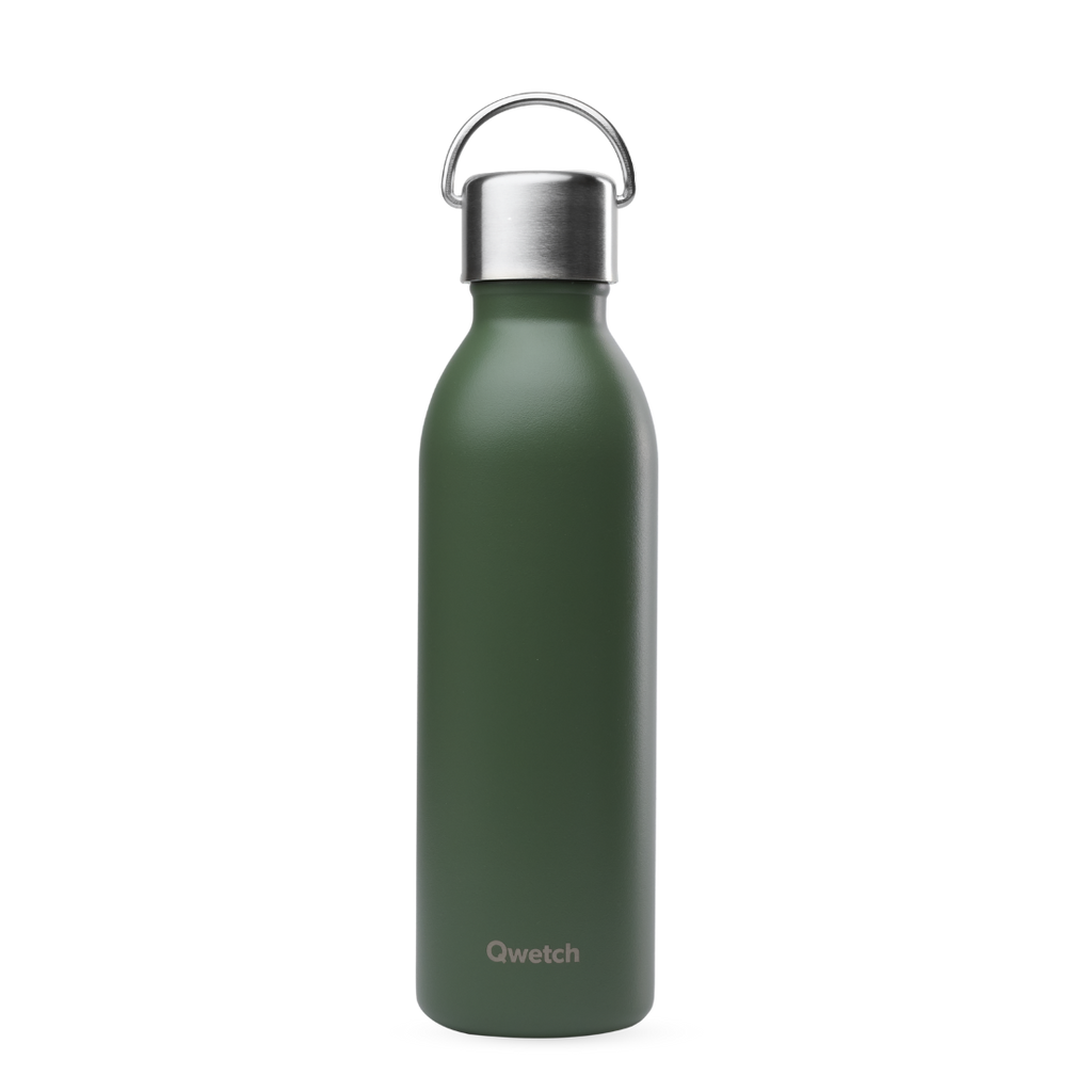 Gourde Isotherme FLSK 500 Ml Kaki - Acier Inoxydable, Maintient Chaud/froid, Design élégant !
