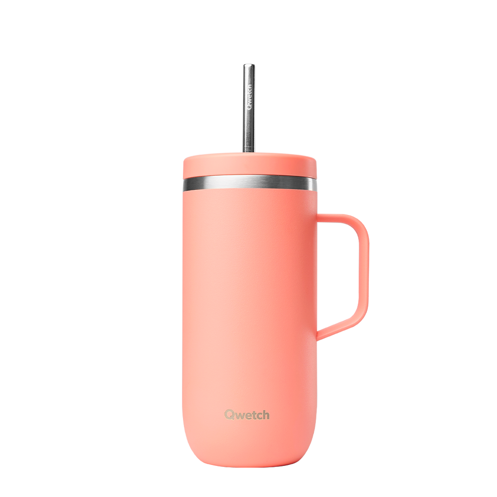 Cold Cup isotérmica con asa - Matt Melocotón
