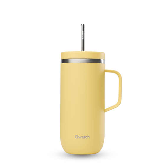 Cold Cup mit Henkel - Pastel Zitrone