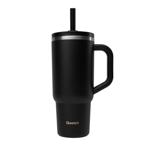 Travel Cup dichter verschluss - Matt Schwarz