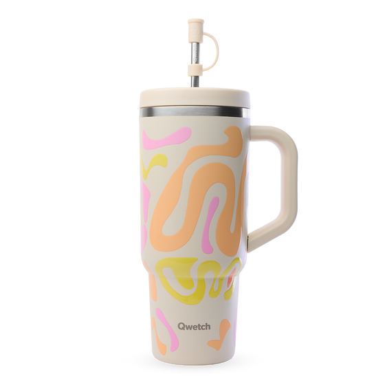 Insulated Travel Cup - Waves Sand