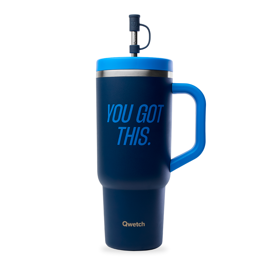 Travel Cup isotherme - Level up Bleu nuit
