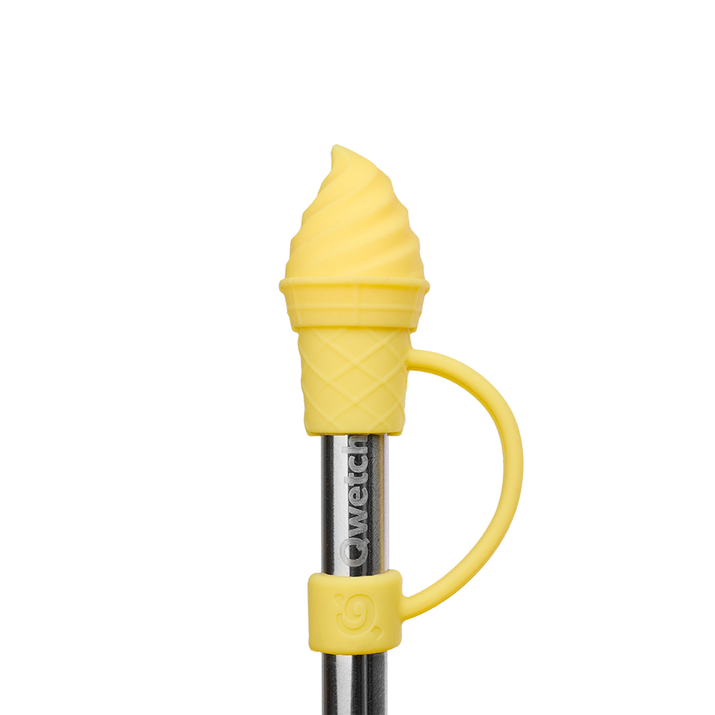 Kit stickers & embout glace pour paille - Travel Cup Citron