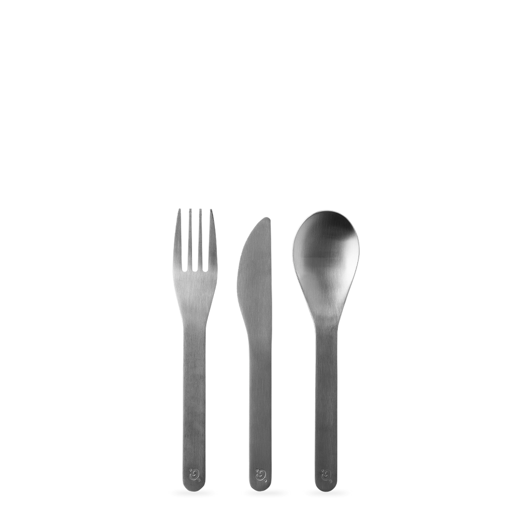 Lot de 3 couverts bébé plastique et inox Josy Multicolore - Déco enfant Lot de 3 couverts bébé plastique et inox Josy Multicolore - Déco enfant