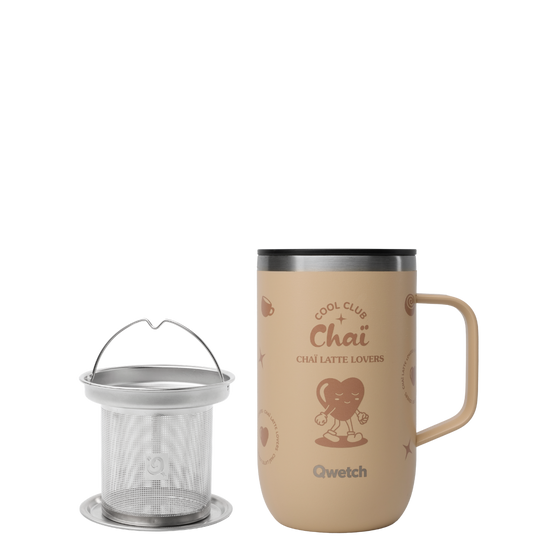 Mug Tisanière isotherme - Cool Club Lin