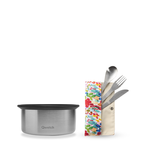 Set de couverts Arty - Kit Boîte Traiteur Noir