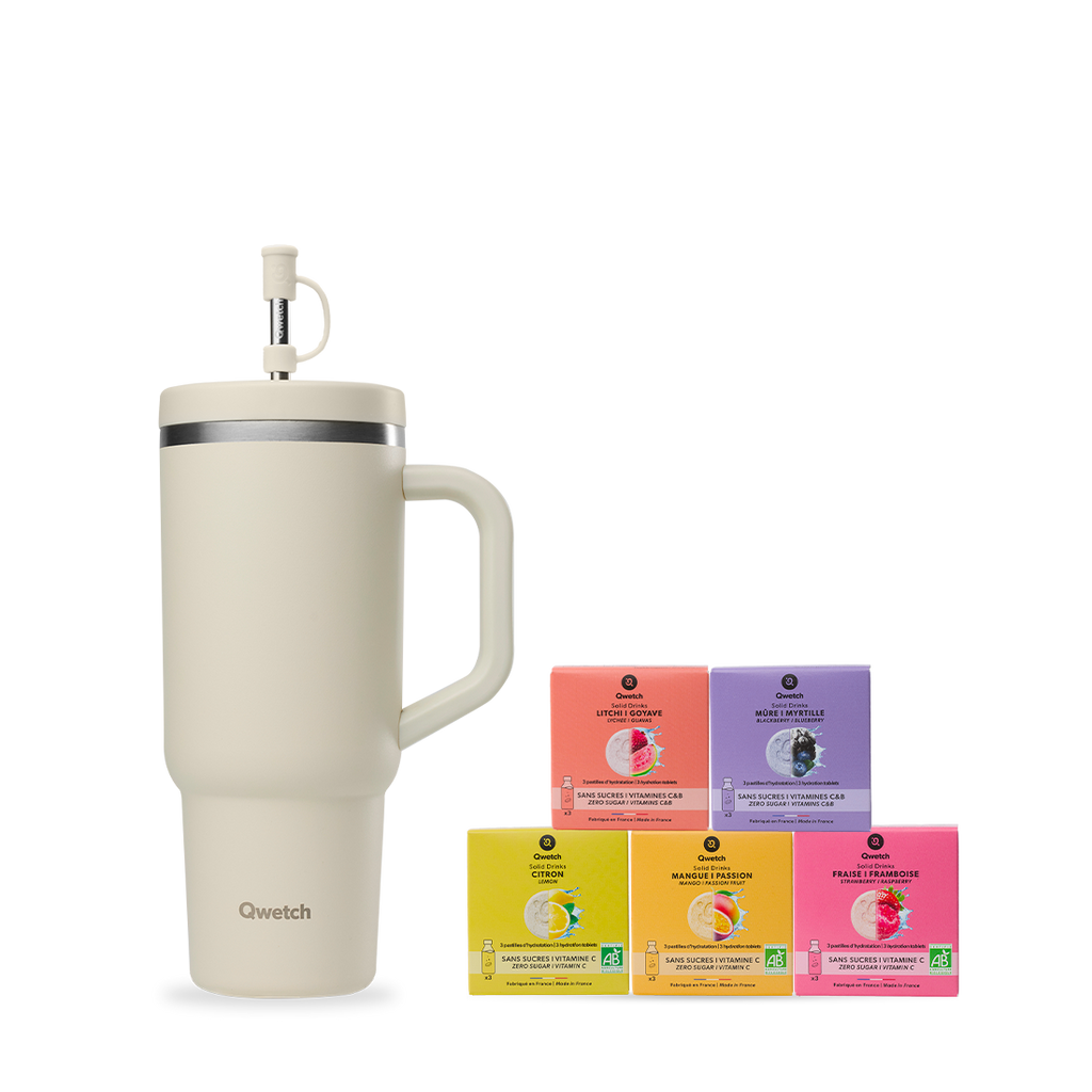 Kit 5 saveurs Solid Drinks - Travel Cup Sable
