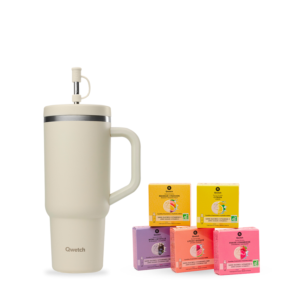 Kit 5 saveurs Solid Drinks - Travel Cup Sable