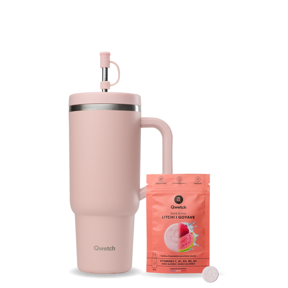 Bundle Solid Drinks Lychee Guava - Travel Cup Pastel Pink