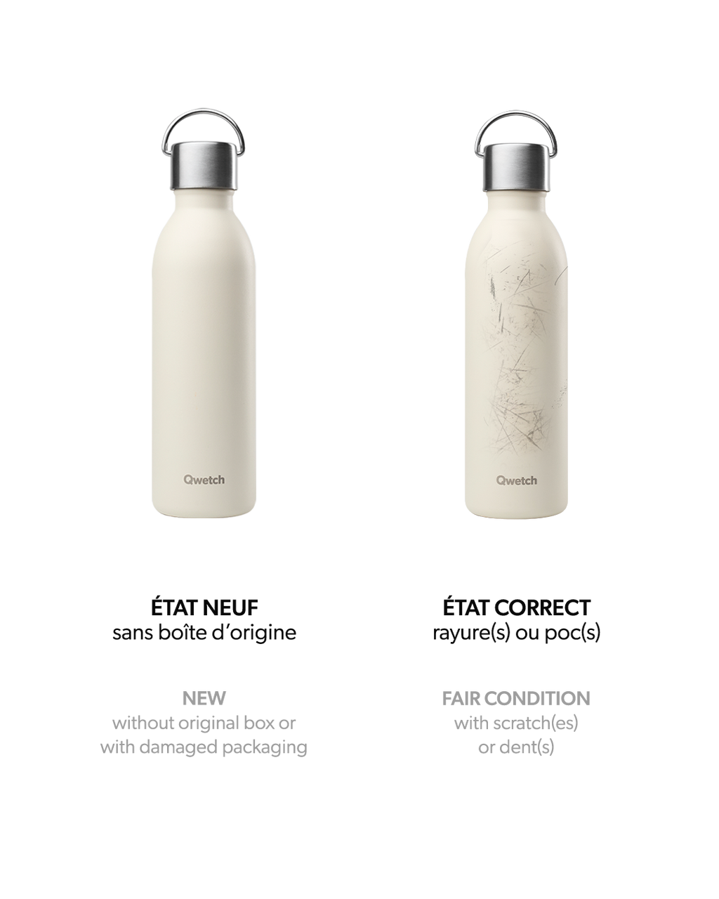 Isolierflasche - Active Matt schwarz Re-Love