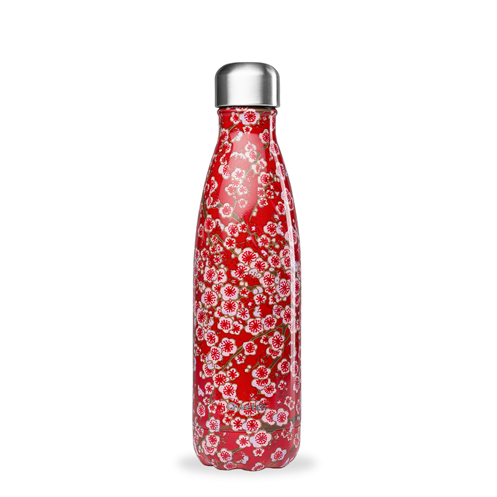 Botella isotérmica Flores rojas - Qwetch