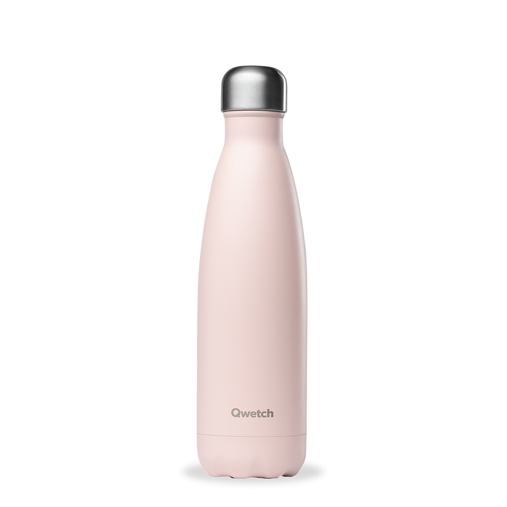 Bouteille isotherme et brosse - Cat rose 500 mL