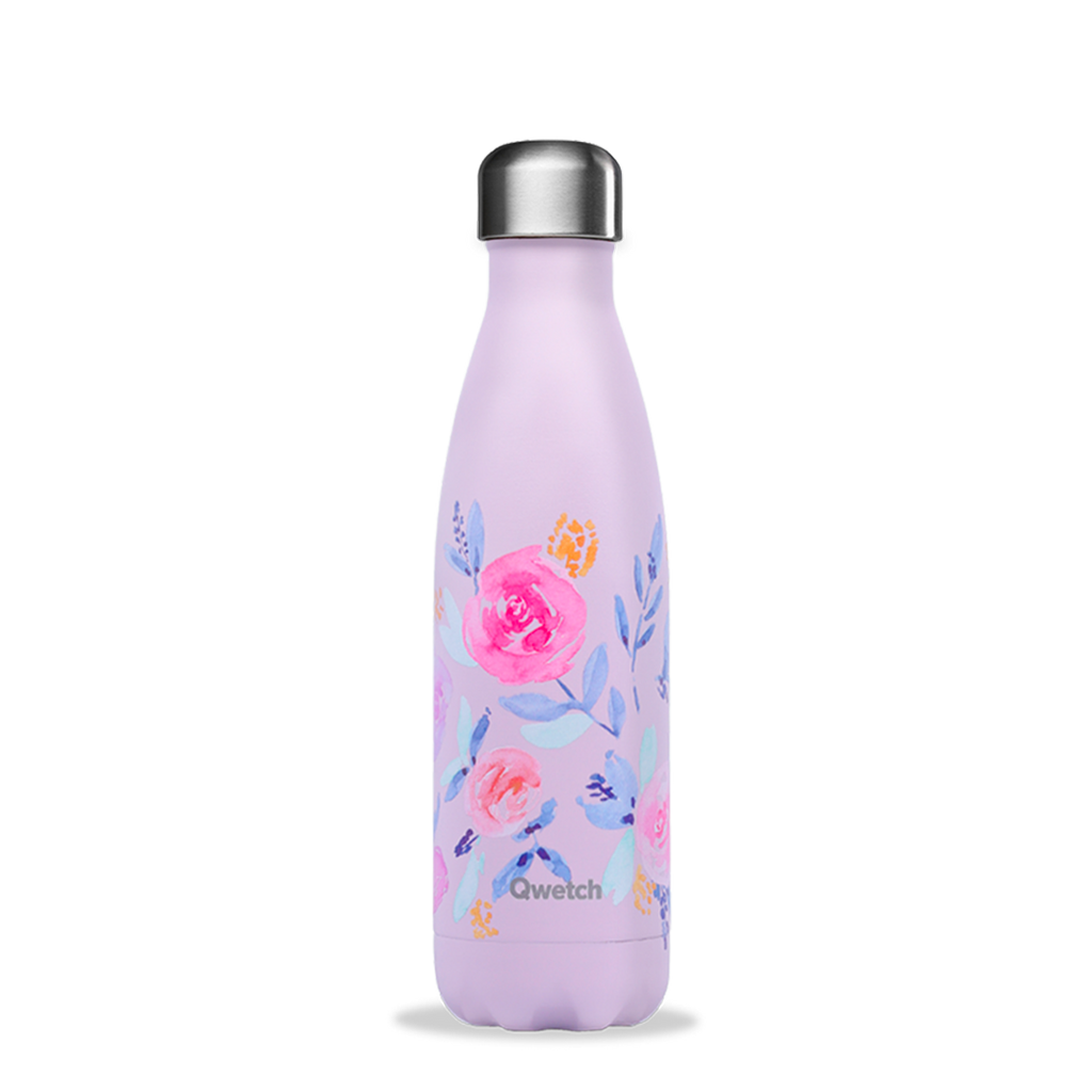 Ludilabel  Gourde bouteille isotherme - Pastel Rose - 500ml - Qwetch