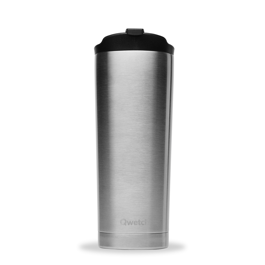 Mug isotherme Inox blanc - Hauteur 14.5 cm - Ø 8.2 cm - 13.5 oz - 400 ml