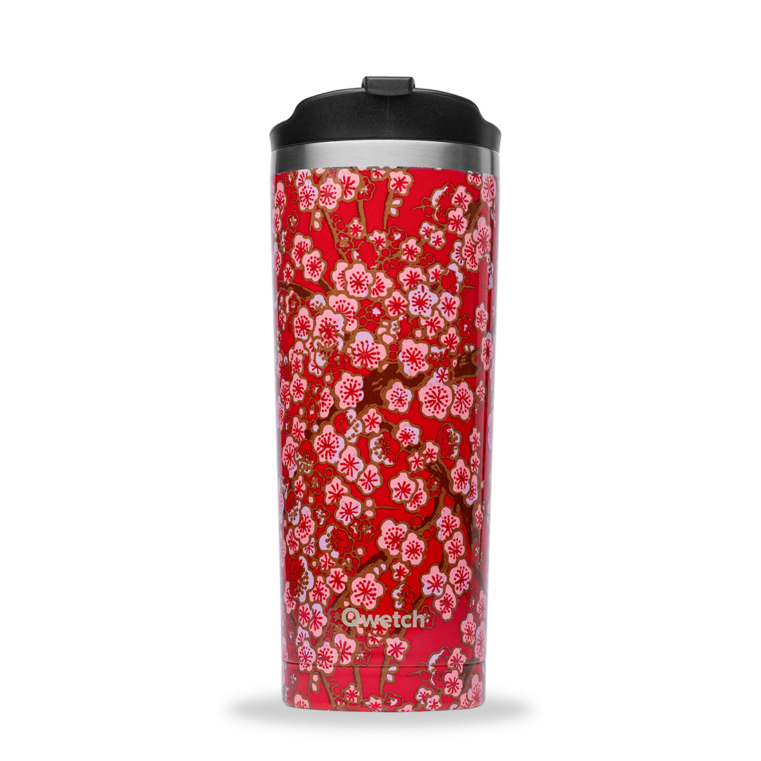 Travel Mug Isotherme Flowers Rouge Qwetch