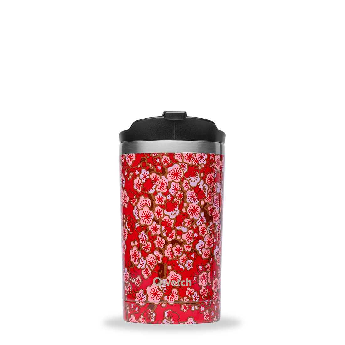 Travel Mug Isotherme Flowers Rouge Qwetch