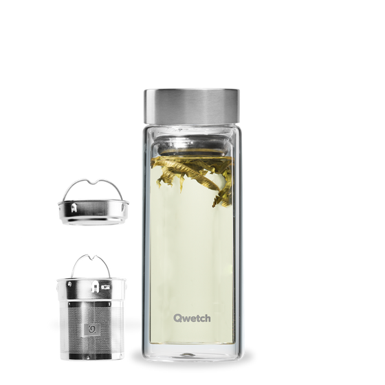 Teekanne Glas - Edelstahl