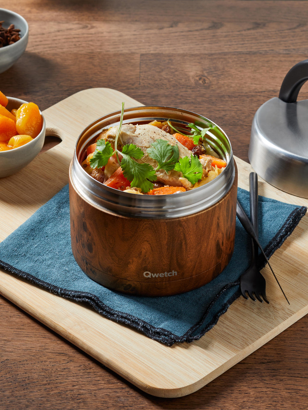 Insulated Lunchbox handle - Wood