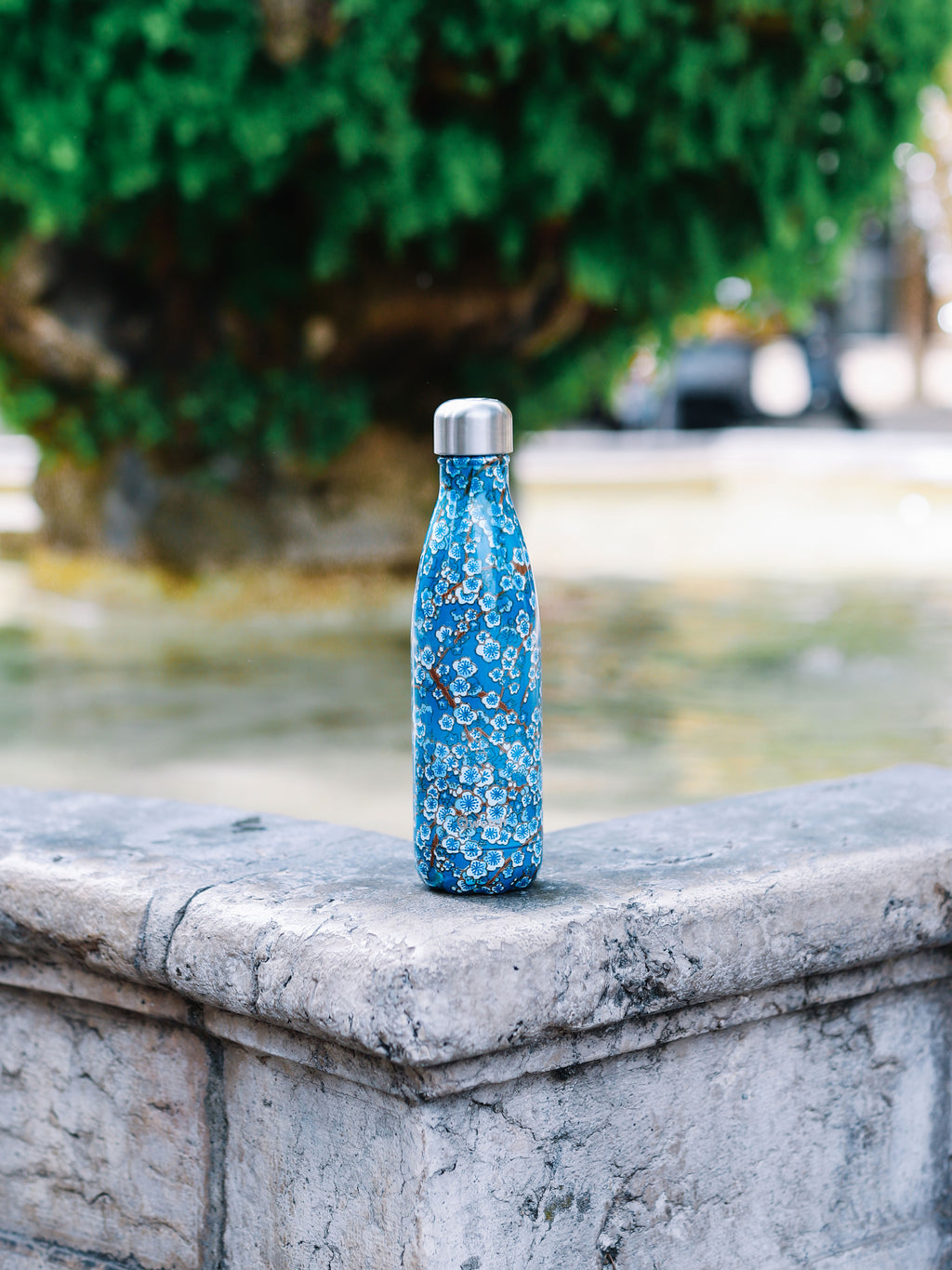 Insulated Bottle - Originals Blue Flowers