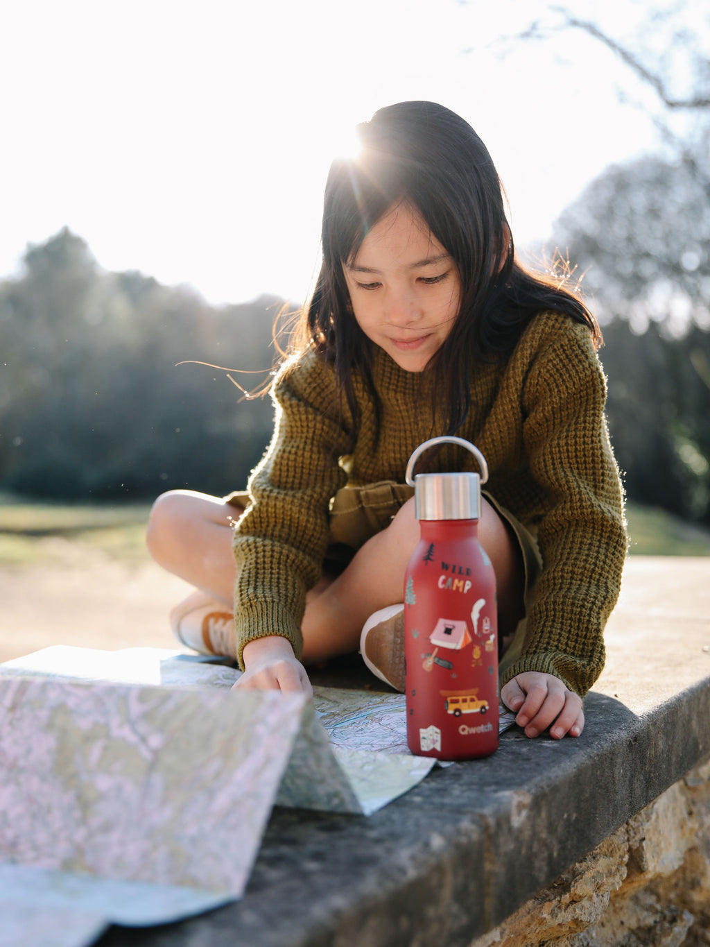 Isotherme Flasche - Kids Yosemite rot